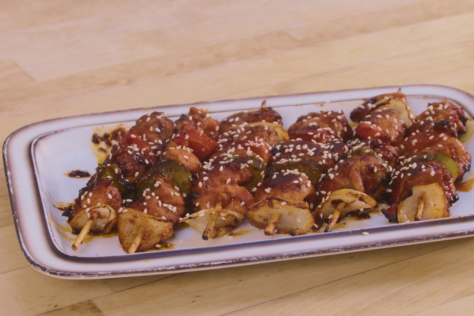 recipe-Spicy Korean Chicken Skewers